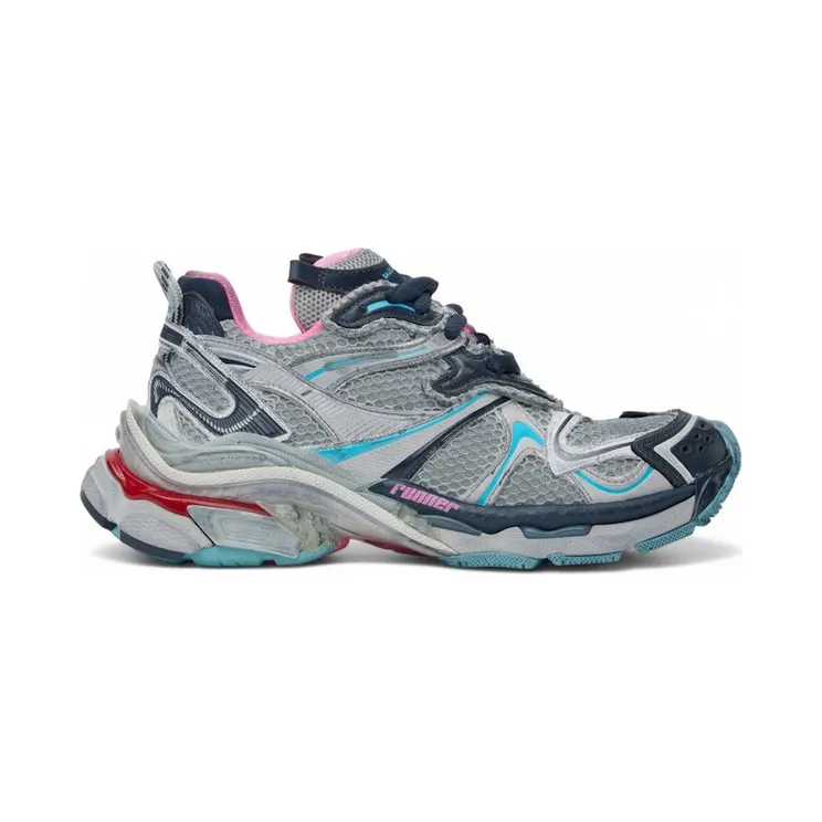 Balenciaga Runner 2.0 Grey Blue Pink Red (779066 W3RXP 1045)