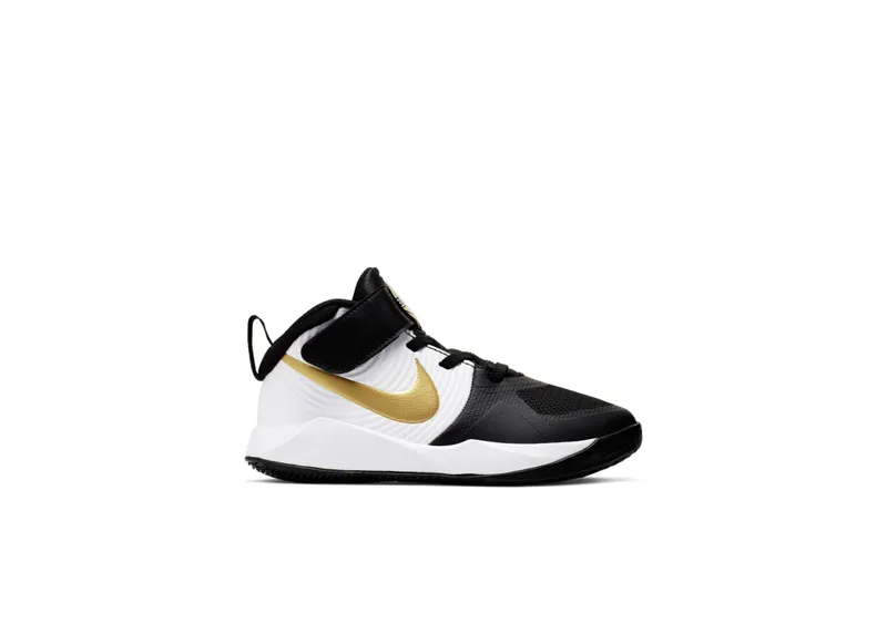 Nike Team Hustle D 9 Black Metallic Gold (PS) Black/White/Metallic Gold (AQ4225-004)