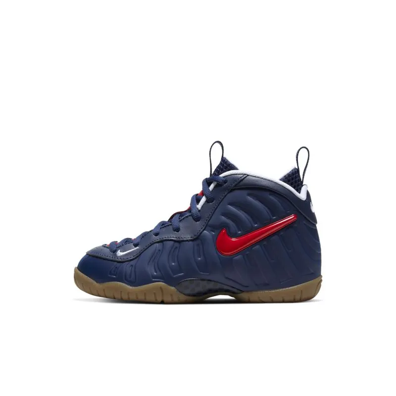 Nike Air Foamposite Pro Blue Void University Red (PS) Blue Void/Gum Light Brown-White-University Red (843755-405)
