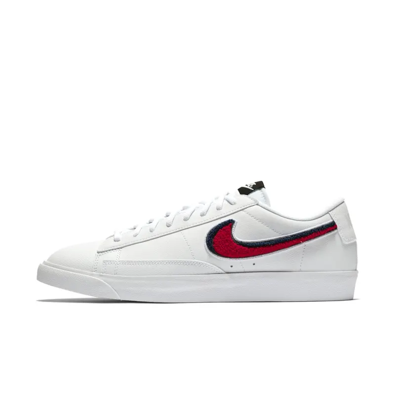 Nike Blazer Low 3D White Blue Red White/White-Blue Void-University Red (AV6964-100)