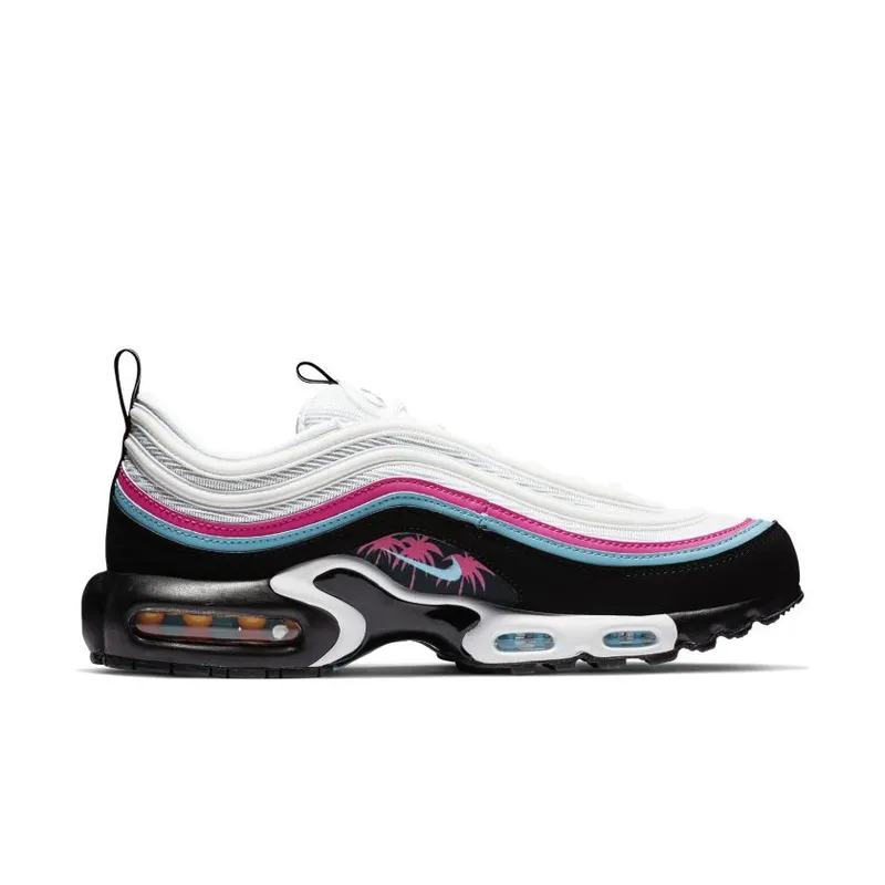 Nike Air Max Plus 97 Miami Away White/Blue Gale-Black-Laser Fuchsia (AV7936-101)