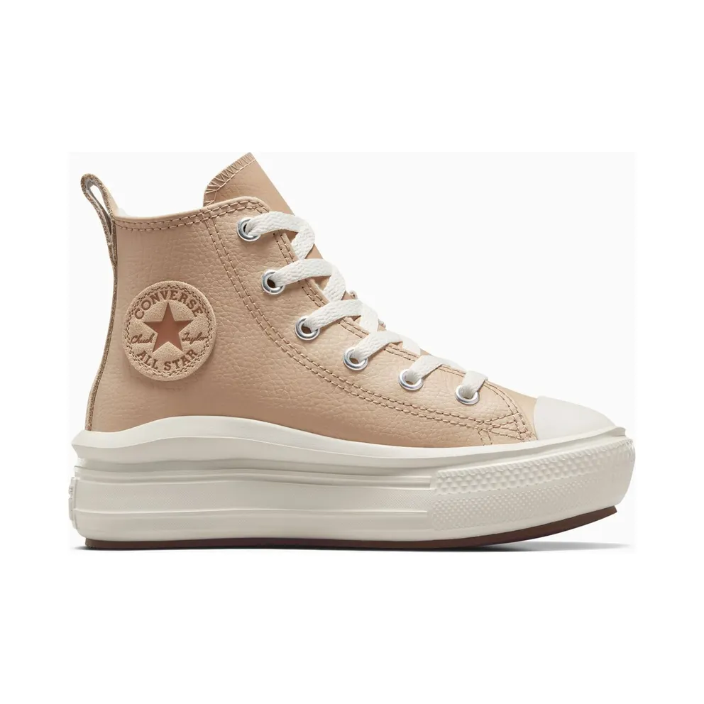 Converse Chuck Taylor All Star Move Leather Warm Quarry/Egret/Warm Quarry (A09262C)