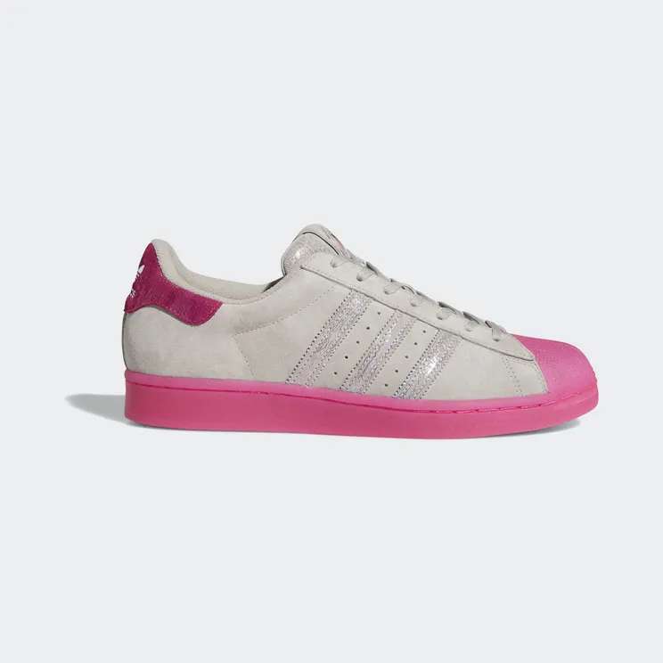 Adidas Fat Tiger Workshop x Superstar ‘Chicago Plays Harder’ Metal Grey/Shock Pink/Blue (FX3464)