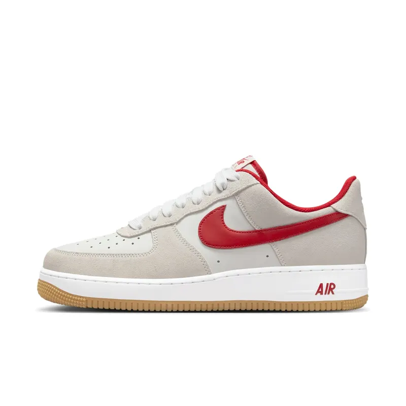 Nike Air Force 1 Low ’07 LV8 “Summit White Varsity Red Gum” (IB6388-101)