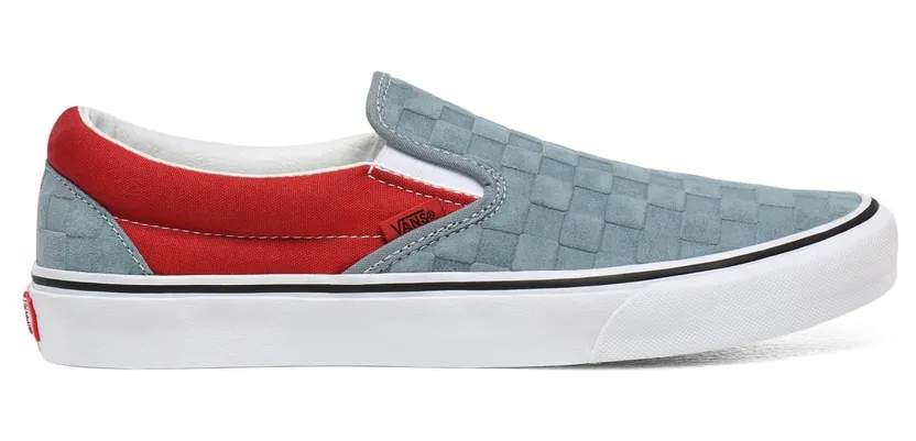 VANS Deboss Checkerboard Classic Slip-on Schoenen (Grijs)