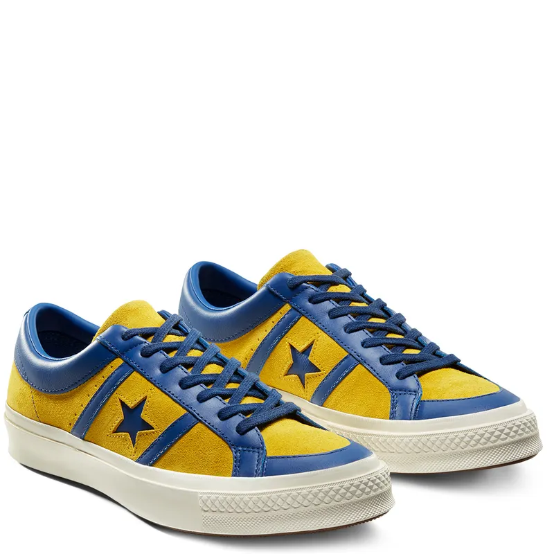 Converse One Star Academy Low Collegiate Suede Lemon Midnight Lake Lemon/Midnight Lake/Egret (167136C)