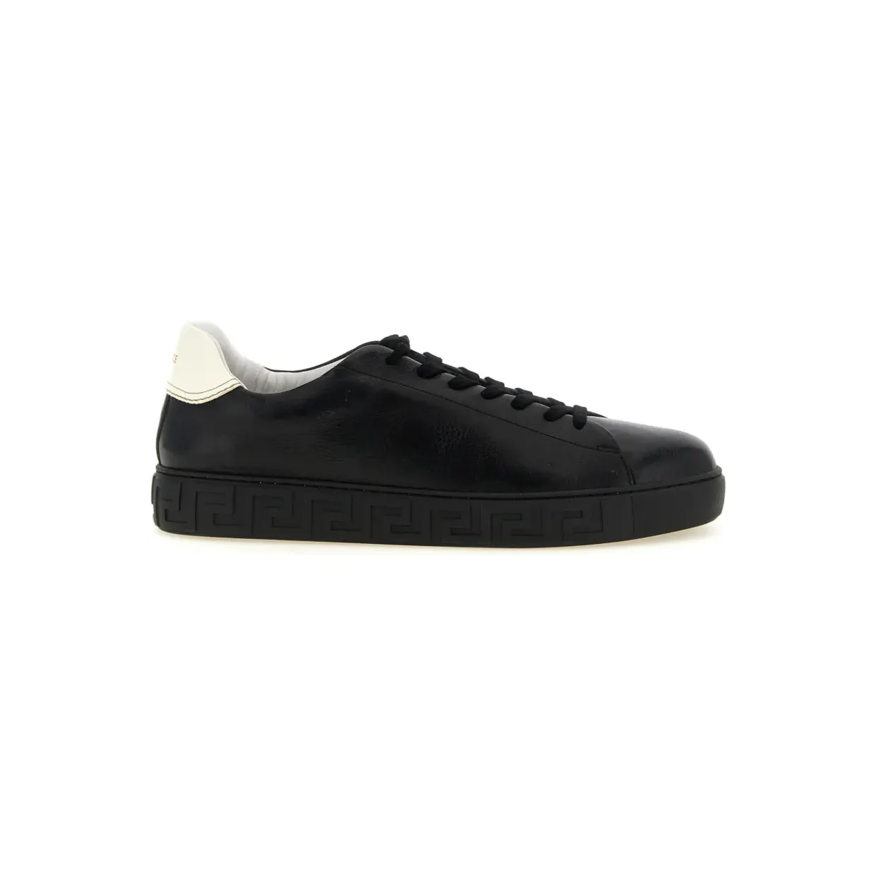 Versace Greca leren “Black” (10242061A18384)