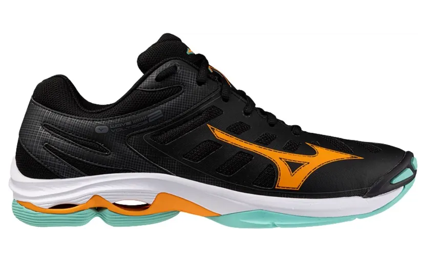 Mizuno Wave Voltage 2 Black Tangelo Ice Green (V1GA246012)