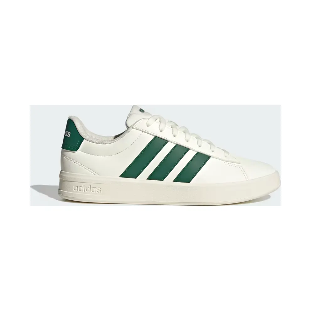 adidas Grand Court 3.0 “Off White / Collegiate Green / Off White” (KH9527)