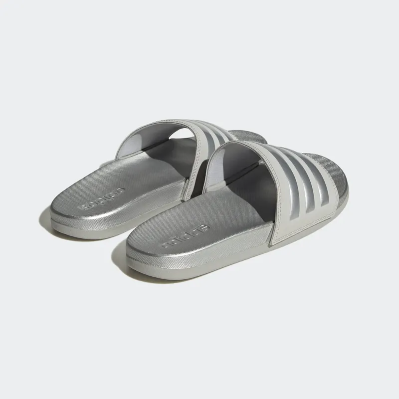Adidas Adilette Comfort Slides Grey Two / Silver Metallic / Grey Two (H03619)