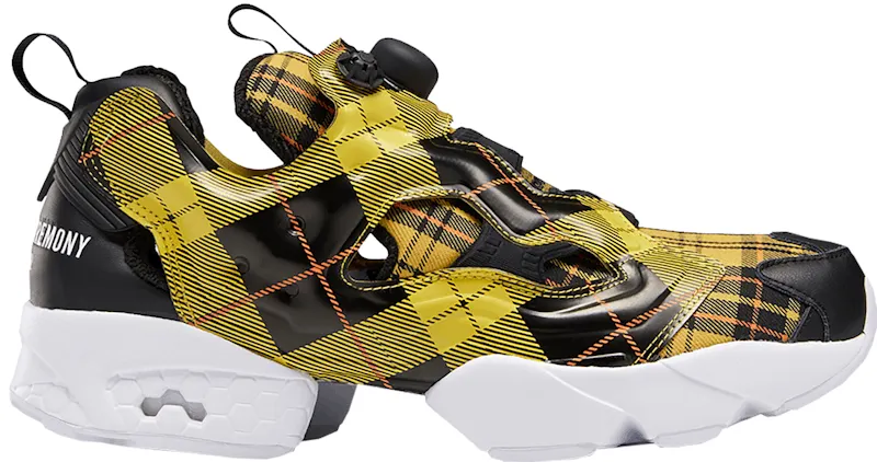 Reebok Instapump Fury Opening Ceremony Plaid Yellow Yellow/Black (Other Brands Reebok)