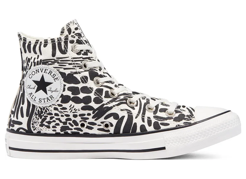 Converse Jungle Art Chuck Taylor All Star High Top Egret/black/egret (571080C)