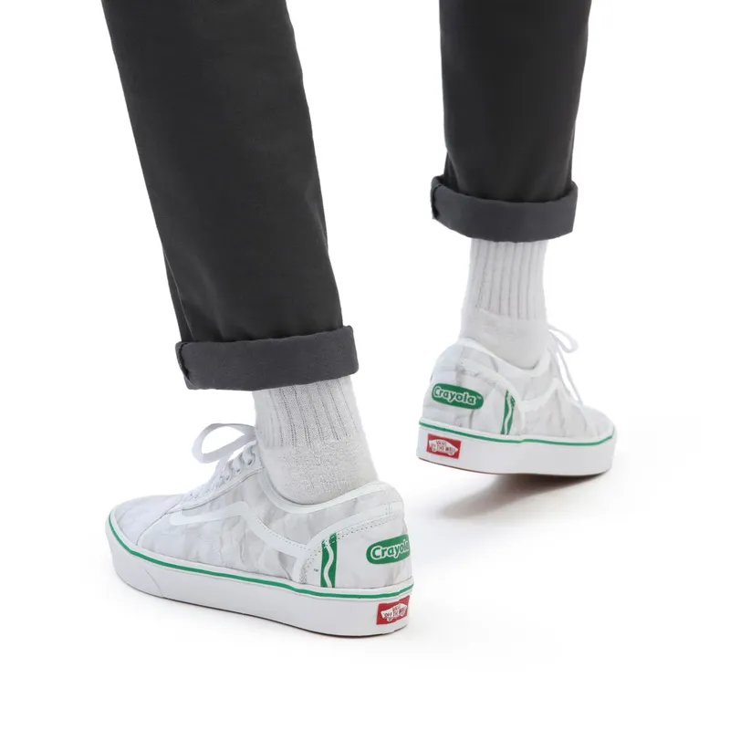 VANS Vans X Crayola Comfycush Old Skool Shoes White (VN0A5DYCB1S)