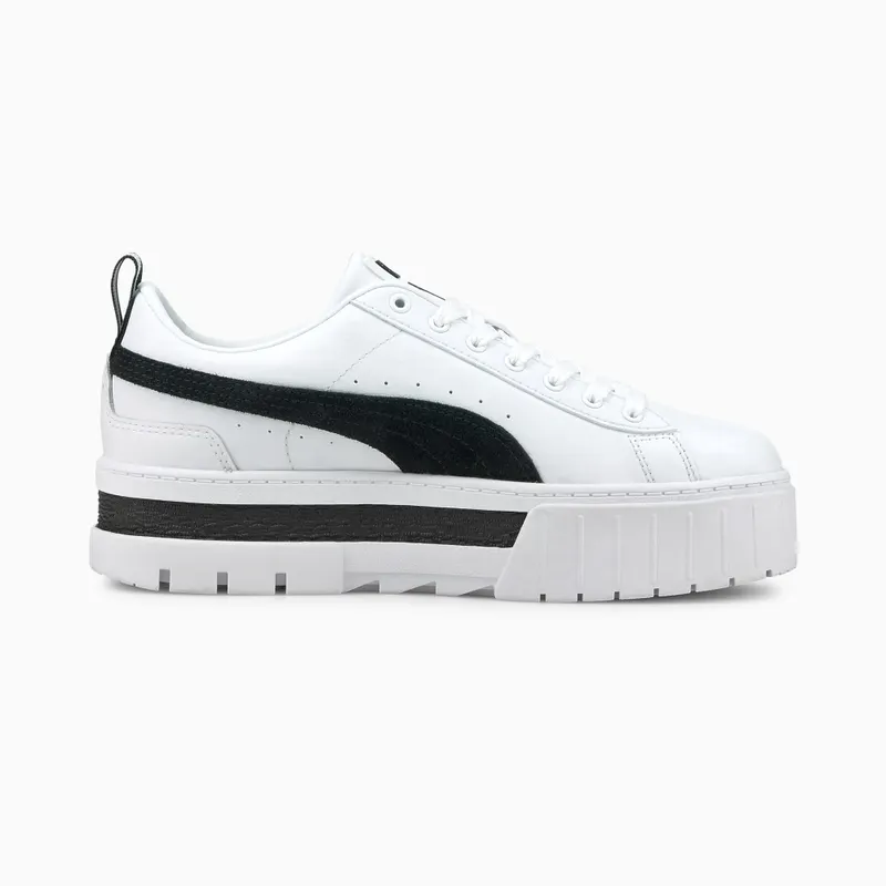 Puma Mayze Lth sneaker Women White/Black (381983-01)