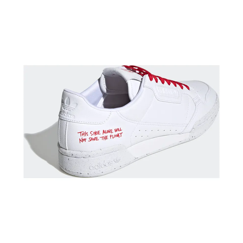 adidas Continental 80 Clean Classics White Scarlet Cloud White/Cloud White/Scarlet (FU9787)