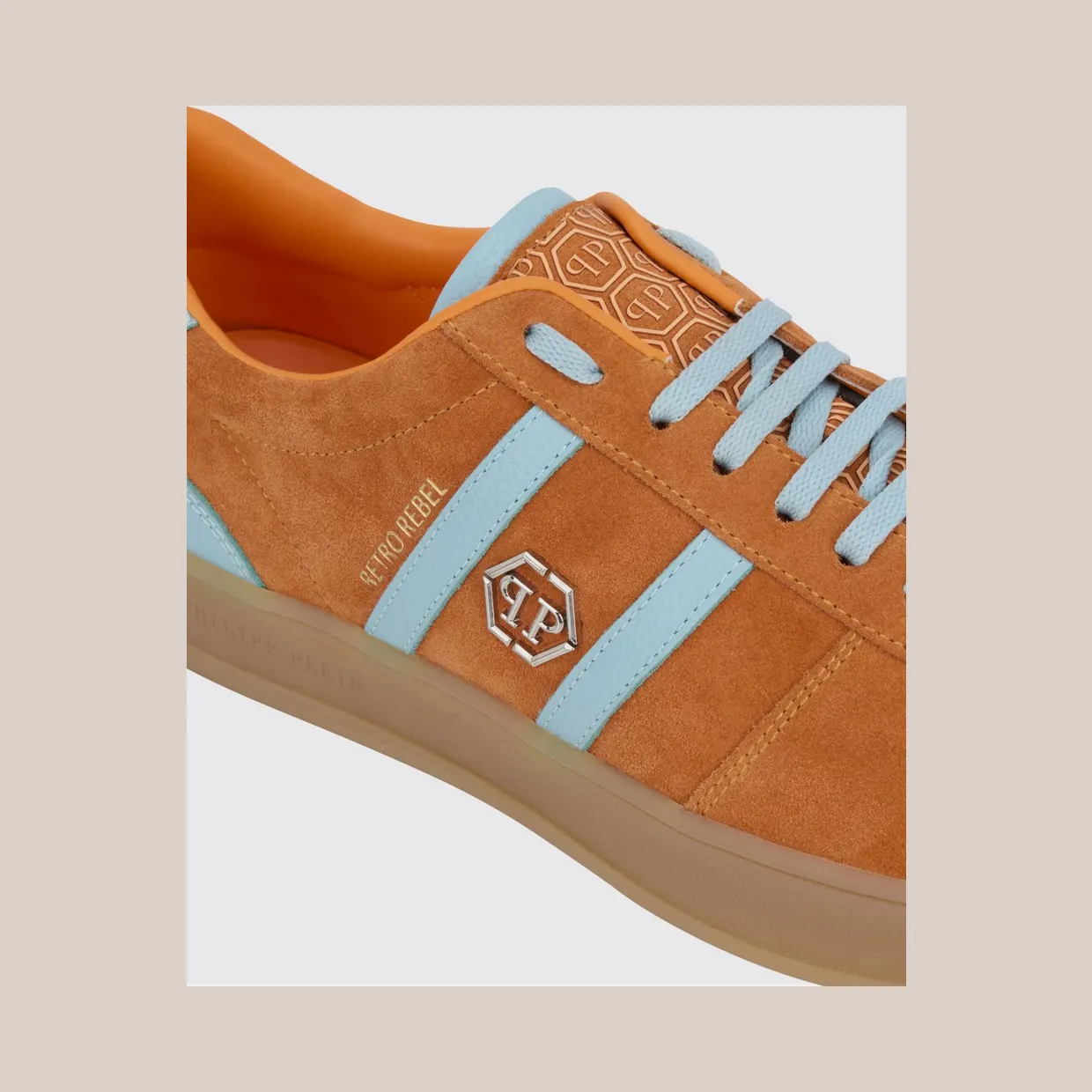 Philipp plein Retro Rebel Suede Sneakers Orange (PAFSUSC0941PLE010N20) (3)