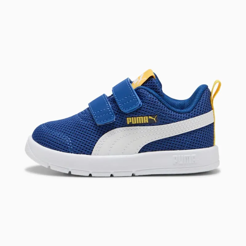 Puma Courtflex V3 Mesh Royal White Yellow (398086-05)