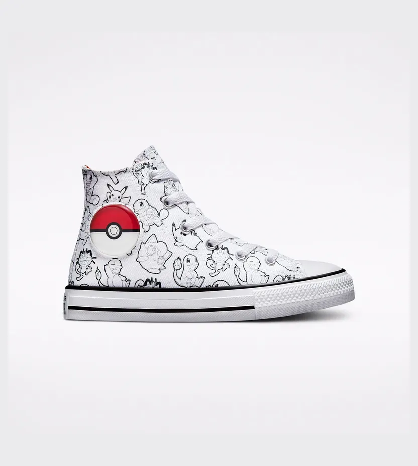 Converse Converse x Pokémon Poké Ball Chuck Taylor All Star Wit/zwart/university Red (A01230C)