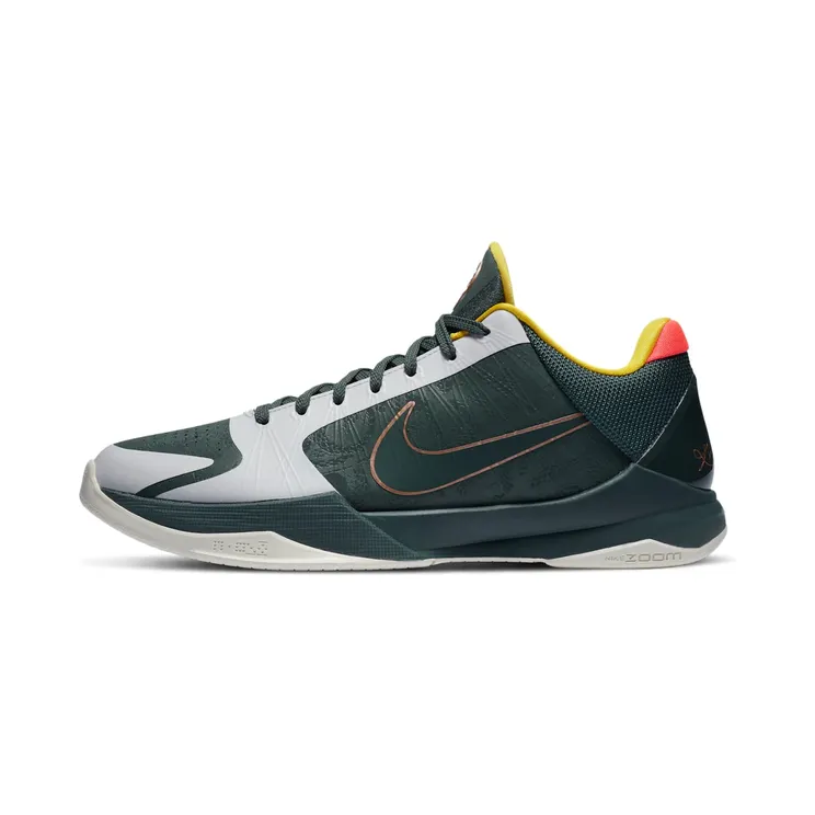 Nike Kobe 5 Protro EYBL Girls “Forest Green / Metallic Red Bronze / Speed Yellow” (CD4991-300)