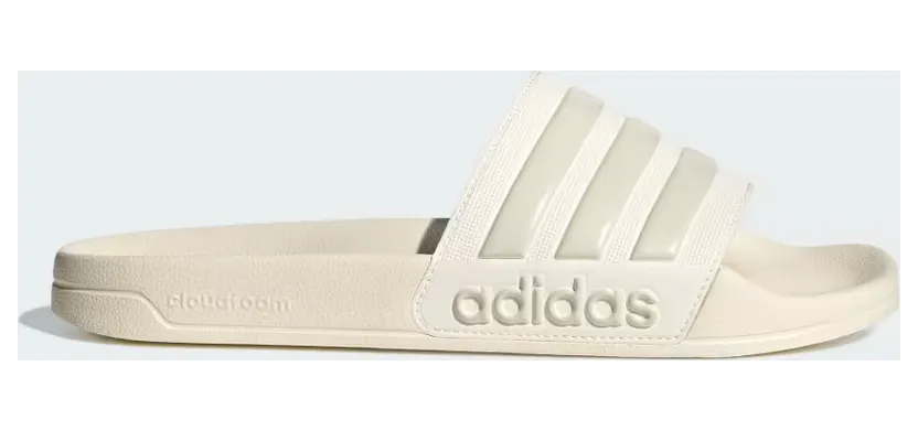 adidas Adilette Shower Slides “Off White / Alumina / Off White” (IG8776)