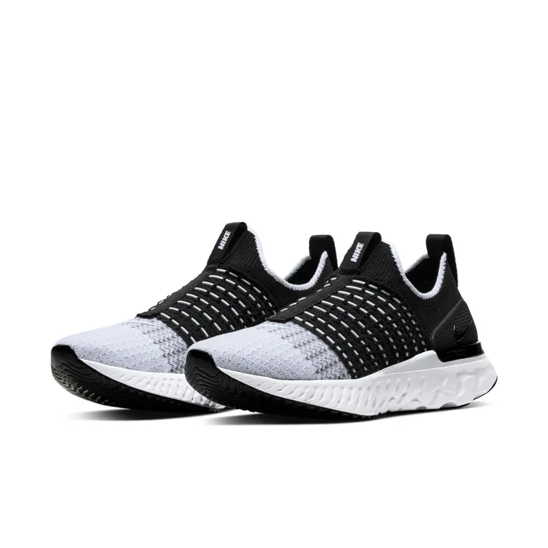 Nike React Phantom Run Flyknit 2 Black White (W) Black/White (CJ0280-001)