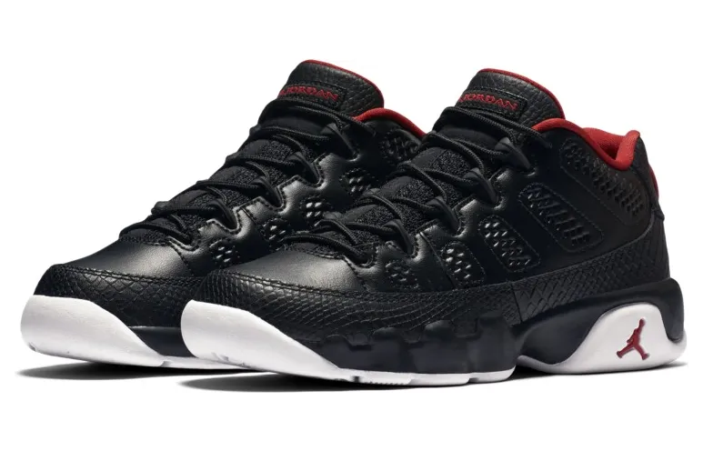 Air Jordan 9 Retro Low BG Black White (833447-001)