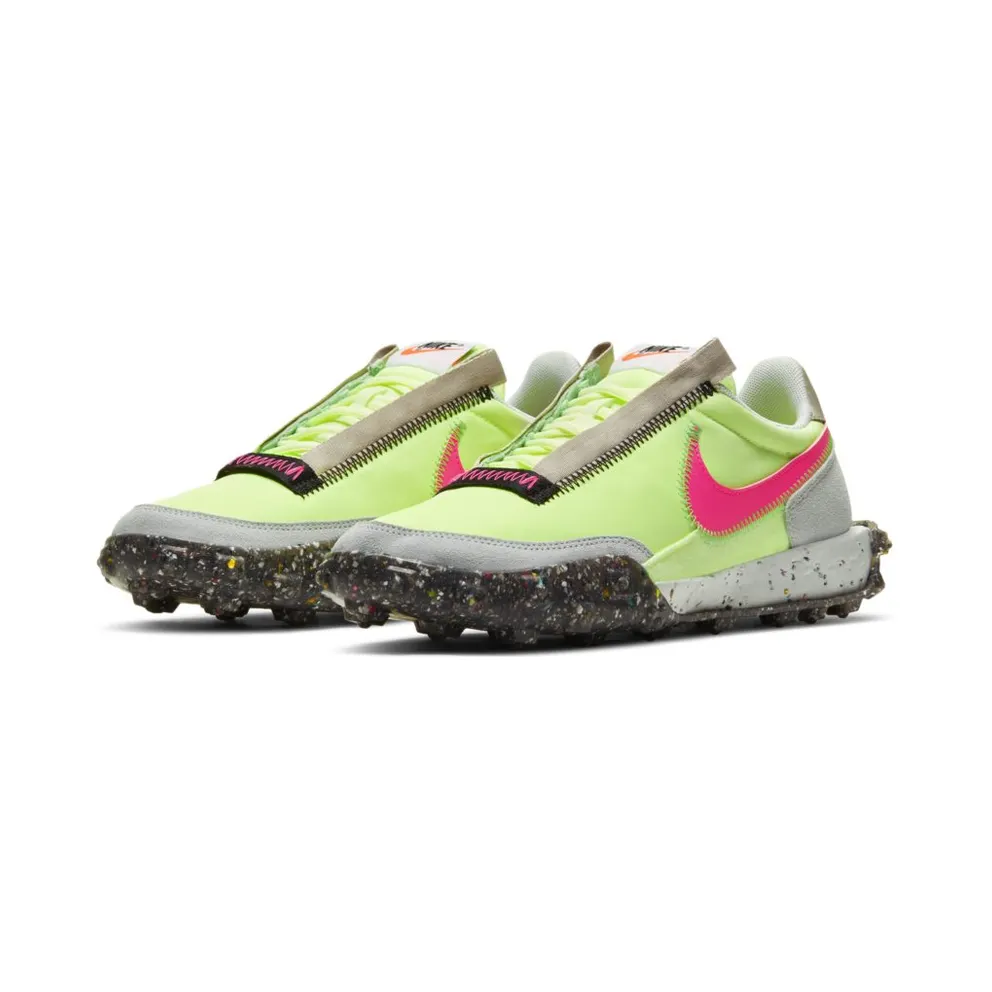 Nike Waffle Racer Crater Barely Volt (W) Barely Volt/Black-Poison Green-Pink Blast (CT1983-700)