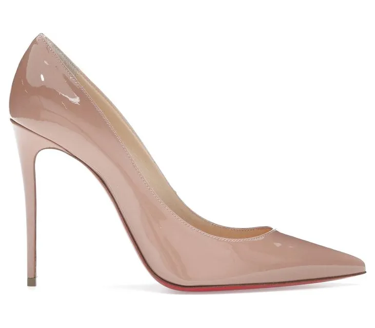 Christian Louboutin Kate 100mm Pump Nude Patent Leather (3191411PK20)