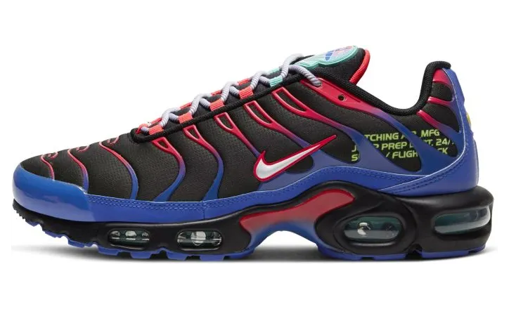Nike Air Max Plus ‘Parachute’ Black/White/Laser Crimson/Hyper Royal (CV7541-001)