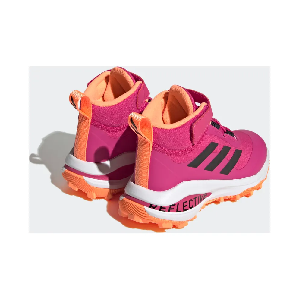 Adidas Fortarun All Terrain Cloudfoam Sport Running Elastic Lace and Top Strap Team Real Magenta / Core Black / Beam Orange (GZ1807)