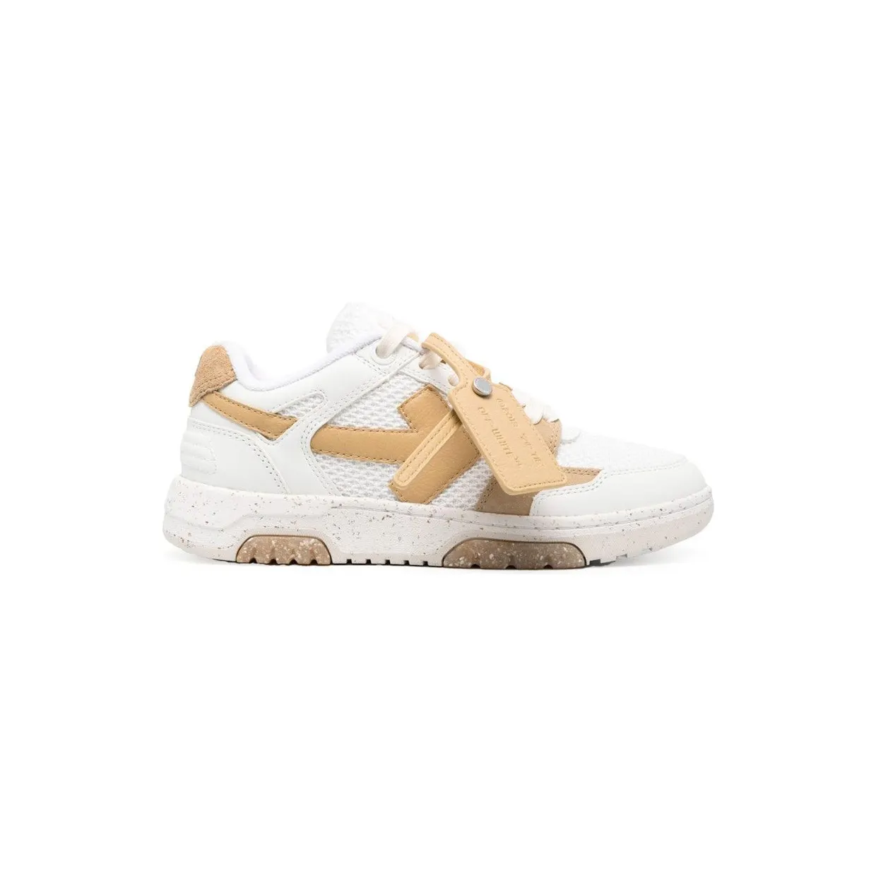 OFF-WHITE Out Of Office Low Slim White Beige (OWIA276S23LEA0010161)