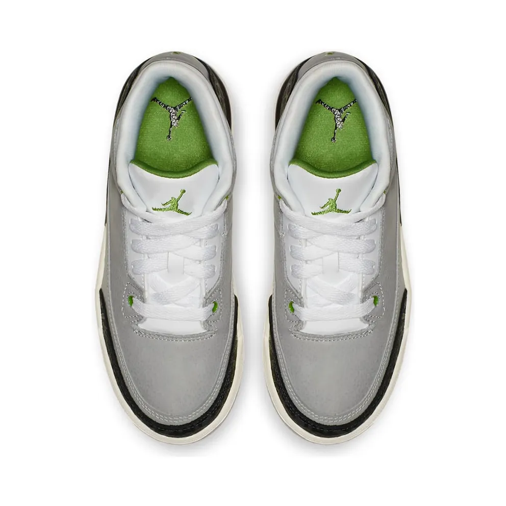 Jordan 3 Retro Chlorophyll (PS) Light Smoke Grey/Chlorophyll-Black-White (429487-006)