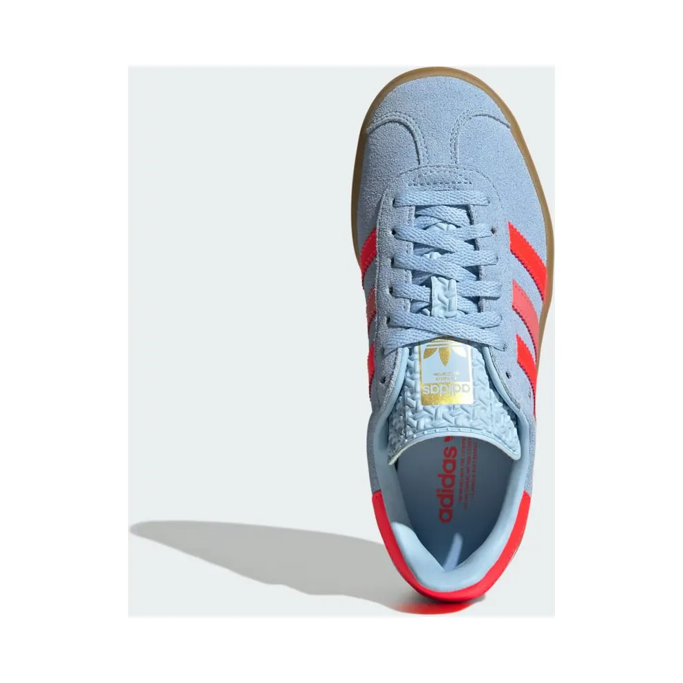 Adidas Gazelle Bold Kids Clear Sky / Solar Red / Gold Metallic (JR5950)