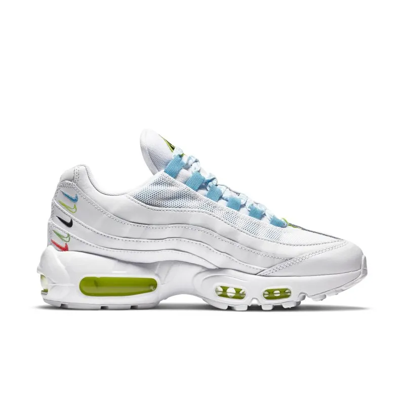 Nike Air Max 95 Worldwide White White/White-Volt-Blue Fury (CV9030-100)