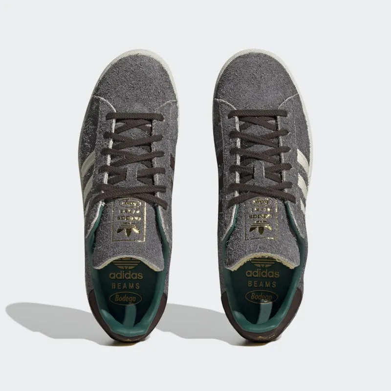 Adidas Campus Bodega x BEAMS Grey Four / Off White / Collegiate Green (ID2379)