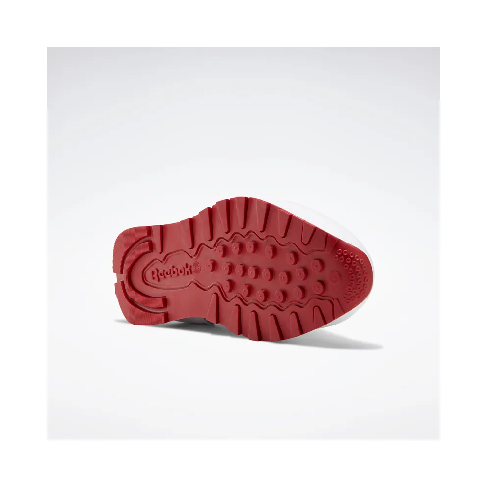 Reebok CL LTHR Cloud White / Flash Red / Cloud White