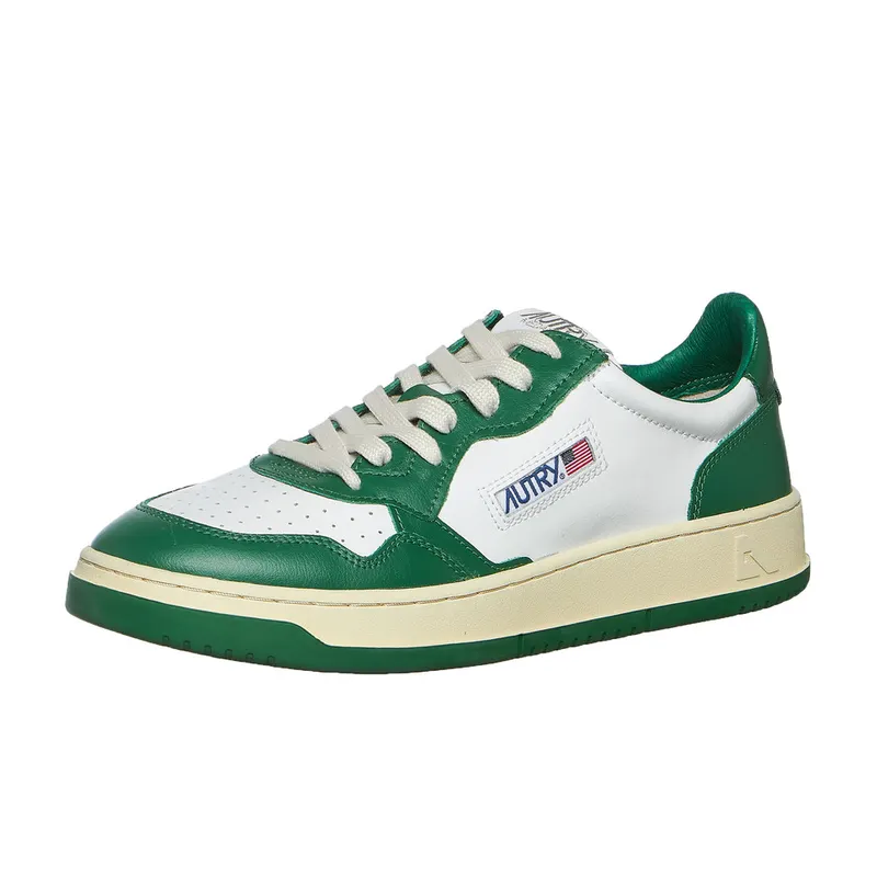 Autry Medalist Low White / Green (AULMWB03)