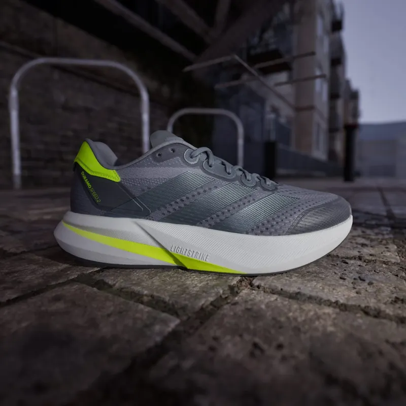 adidas Duramo Speed 2 Grey Iron Metallic Lucid Lemon (JS4411)