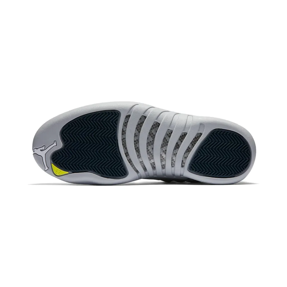 Jordan 12 Retro Low Wolf Grey Wolf Grey/Armory Navy-Electrolime (308317-002)