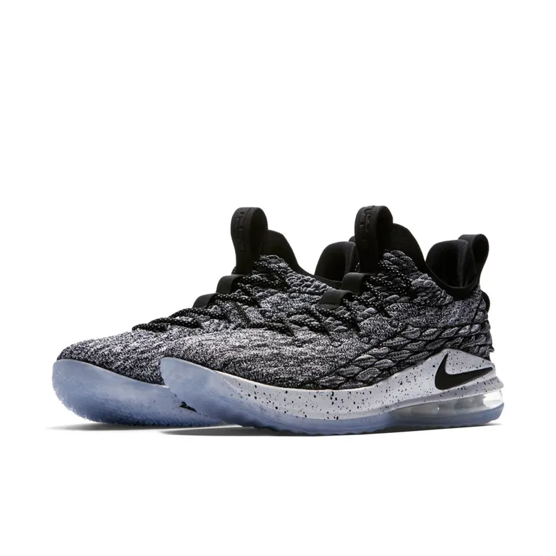 Nike LeBron 15 Low Ashes Black/White-Black (AO1755-002)