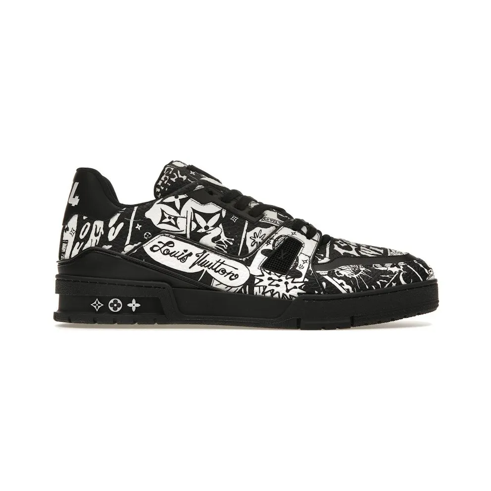 Louis Vuitton LV Trainer Comic Motifs Black White (SS23) (1AB9WZ)