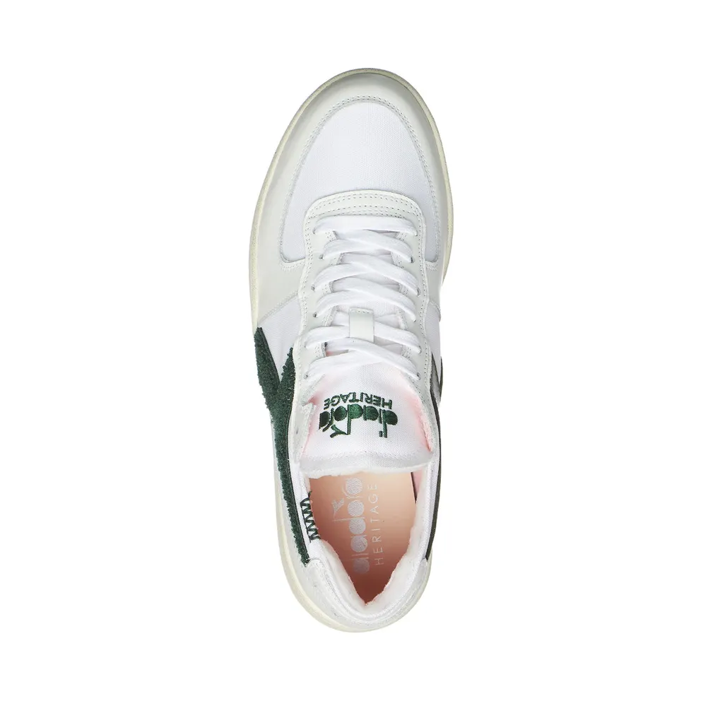 Diadora Mi Basket Row Cut Terry White / Green Eden (201178542C7213)