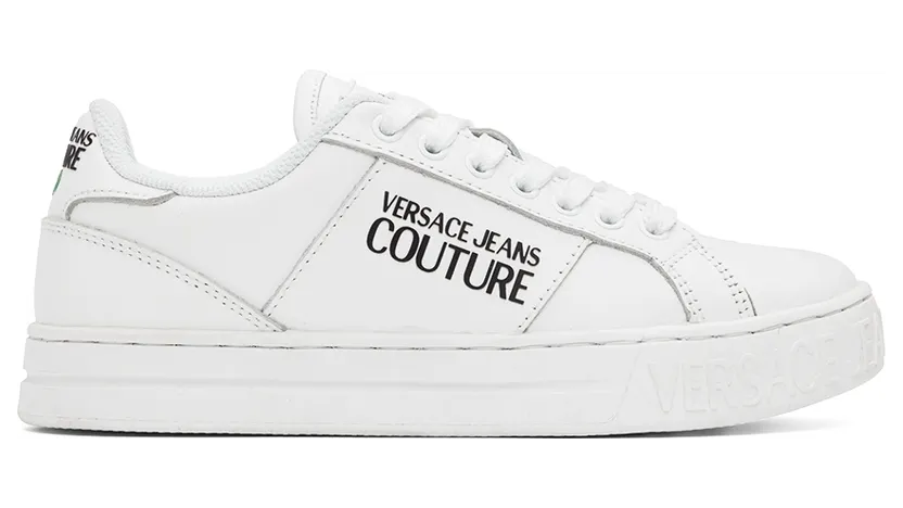 Versace Jeans Couture White Eco Dye Court 88 Sneakers (E72VA3SKBEZP097)