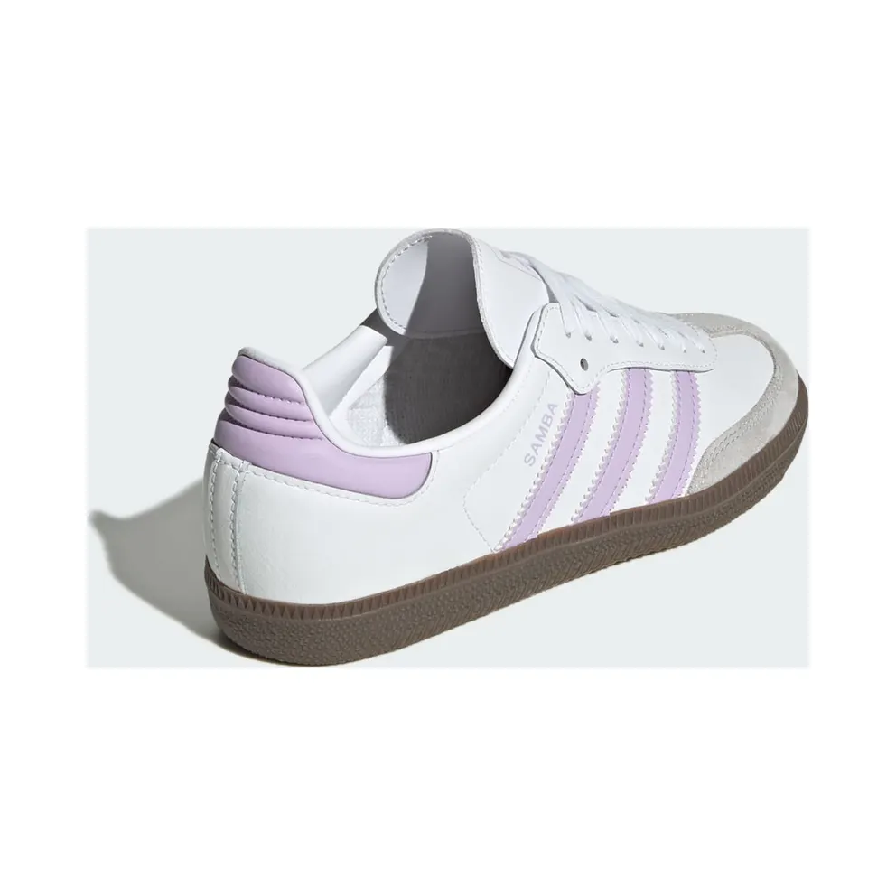 Adidas Samba OG GS “Cloud White / Powder Plum / Gum” (JQ2842)