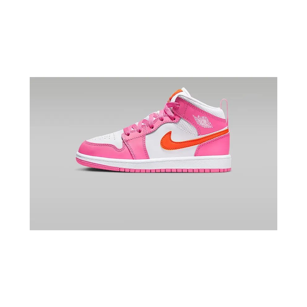 Air Jordan 1 Mid Pinksicle Safety Orange (PS) (DX3238-681)