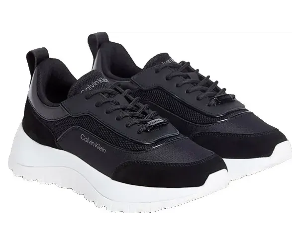 Calvin Klein – Runner Lace Up Mesh – Dames – Schoenen – Zwart (HW0HW02487-BEH)