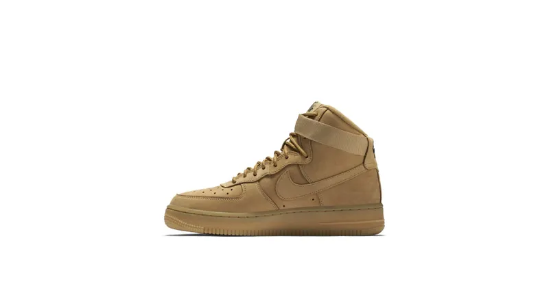 Nike Air Force 1 High Wheat 2015 (GS) Flax/Flax-Outdoor Green (807617-200)