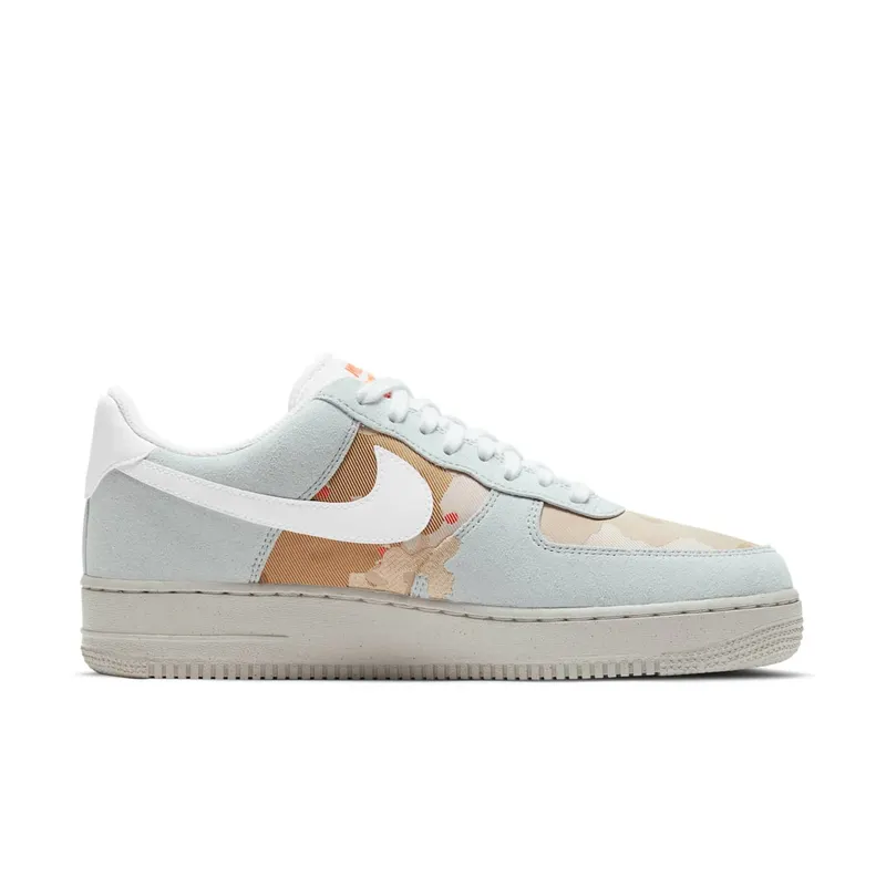 Nike Air Force 1 Low ’07 LX Embroidered Desert Camo Photon Dust/Photon Dust-Team Orange (DD1175-001)