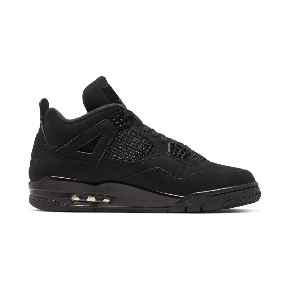 Jordan 4 Retro Black Cat (2020) Black/Black-Light Graphite (CU1110-010)