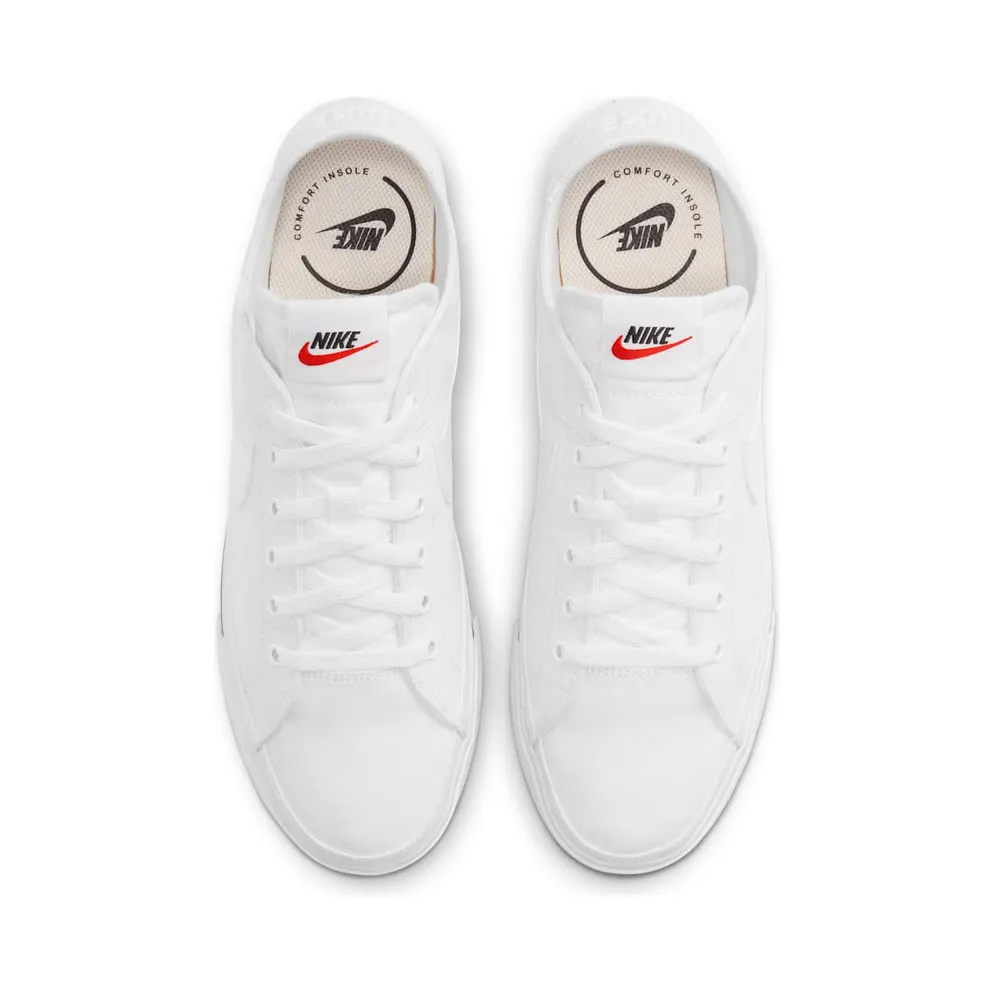 Nike Court Legacy Canvas White Black (CW6539-100)